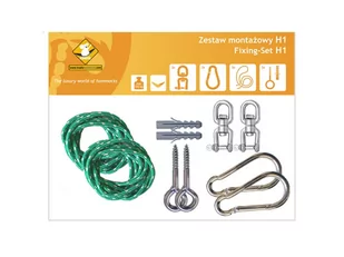 Zestaw montażowy H1 do hamaków, zielony koala/zh1_16 - Hamaki Zestaw montażowy H1 do hamaków, zielony koala/zh1_16 - Hamaki - miniaturka - grafika 1