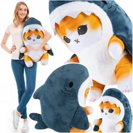 Maskotki i pluszaki - Kot Rekin Kotorekin 55Cm Przytulanka Xl Miś Maskotka Poduszka Duży Pluszowy - miniaturka - grafika 1