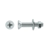 Śruby i nakrętki - Standers Śruba płaska średnica 6 mm stożkowa stal ocynk 6 x 50 mm 6 szt. - miniaturka - grafika 1