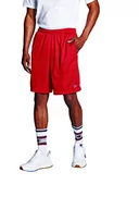 Spodenki damskie - Champion Męskie szorty, długie szorty siatkowe z kies, Czerwony, XXL - miniaturka - grafika 1