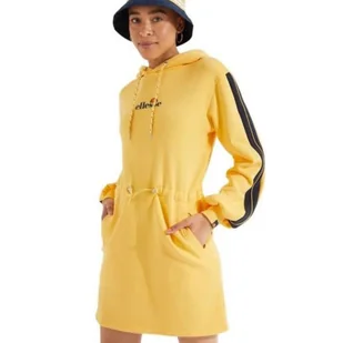 Bluza sukienka damska Ellesse Siccus Dress dresowa żółta-M - Bluzy damskie - miniaturka - grafika 1