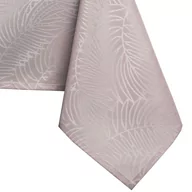 Obrusy i serwetki - Obrus Gaia Pudrowy róż Tłoczony Roślinny 140x200 owal AmeliaHome - TCLOTH/AH/GAIA/HMD/POWDERPINK/O140X200 - miniaturka - grafika 1
