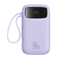 Powerbanki - Powerbank Baseus QPow 2 20000mAh 30W 2xUSB-C (fioletowy) - miniaturka - grafika 1