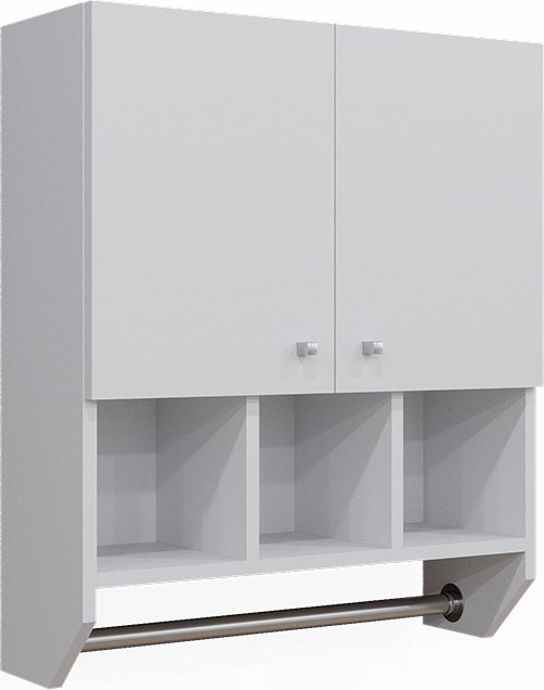 Vicco Szafka łazienkowa Fynn, 59.2 x 70.5 cm Szafka ścienna z 2 drzwiami, Biały