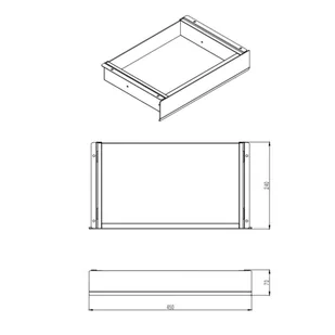 Szuflada podblatowa Spacetronik SPB-145W - Meble modułowe i akcesoria - miniaturka - grafika 5