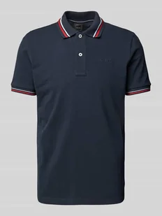 Koszulka polo z wyhaftowanym logo model ‘Piquee’ - Koszulki męskie - miniaturka - grafika 1