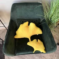 Poduszki dekoracyjne - Zestaw Jesiennych Poduszek Żółty Ginkgo Miłorząb - miniaturka - grafika 1