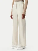 Spodnie damskie - Patrizia Pepe Spodnie materiałowe 8P0709/A533-B814 Beżowy Regular Fit - miniaturka - grafika 1