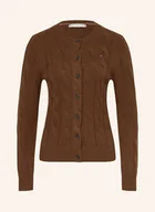 Swetry damskie - Tommy Hilfiger Kardigan braun - miniaturka - grafika 1