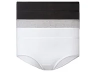 Majtki damskie - esmara® Hipstery damskie z bawełną, 5 par (Czarny/szary/biały, XS (32/34)) - miniaturka - grafika 1