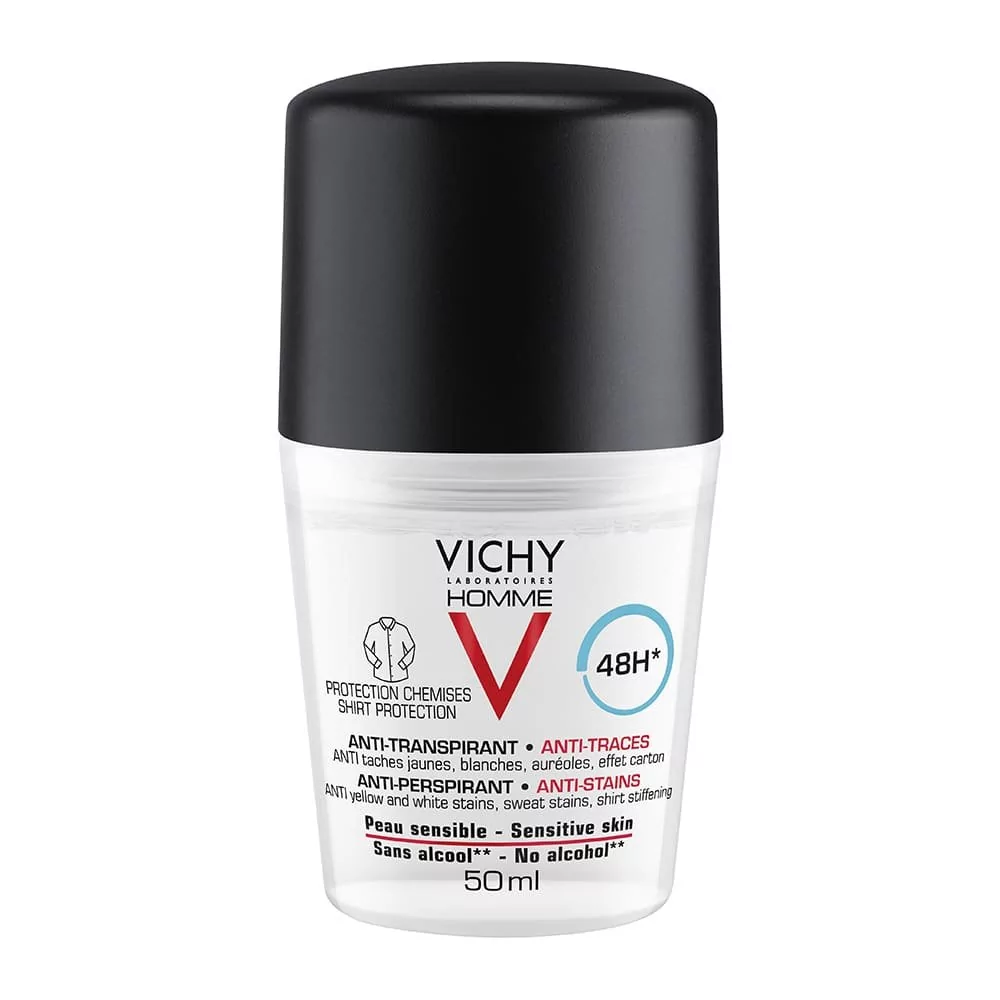 Vichy Homme dezodorant dla mężczyzn w kulce przeciw plamom 50 ml