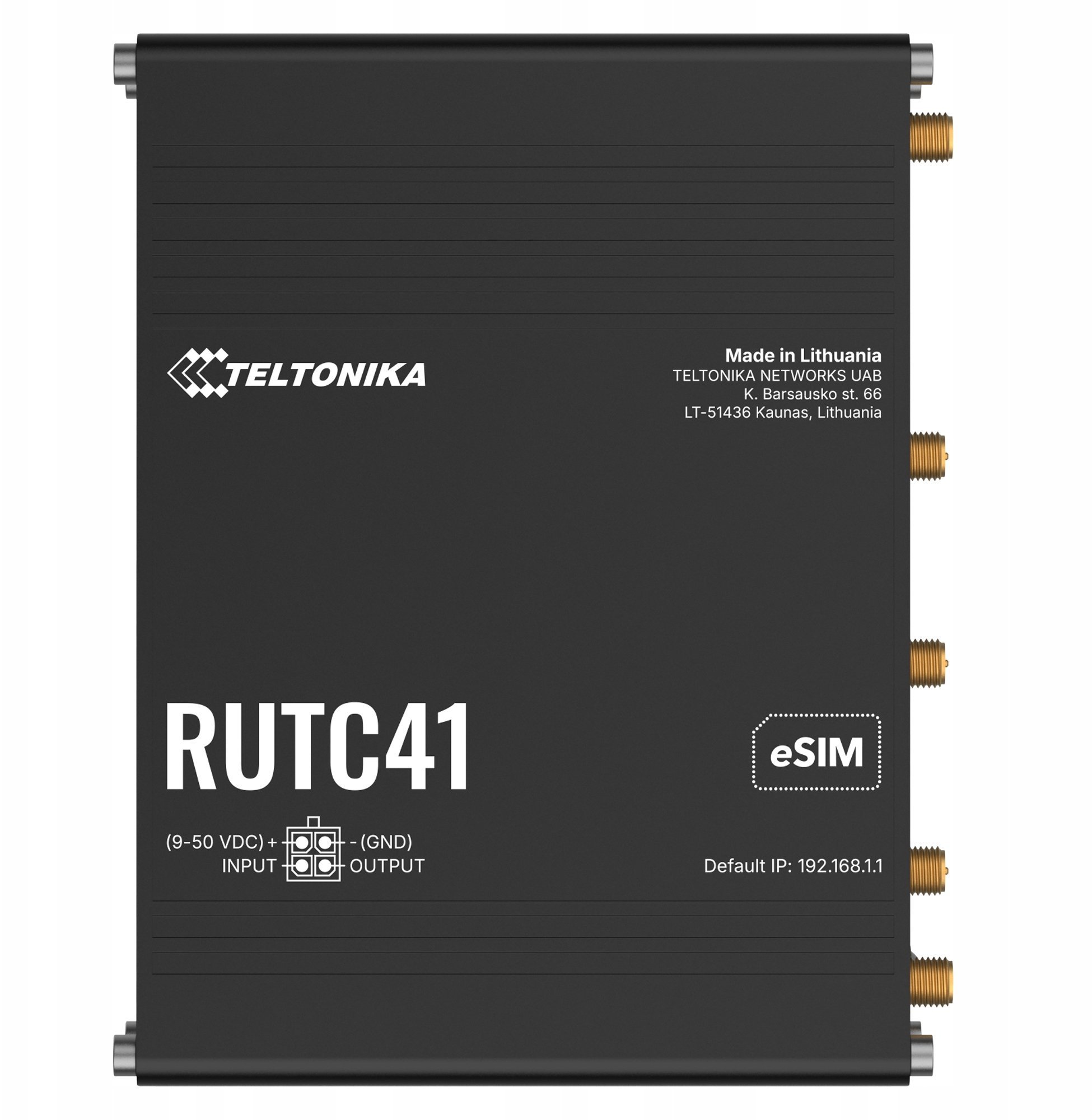 TELTONIKA NETWORKS RUTC41 4G/LTE WiFi DUAL-BAND Edge Router with Docker Support RUTC41000000