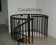 Balustrady i akcesoria - Balustrada metalowa do schodów kręconych CORA model Madryt - miniaturka - grafika 1