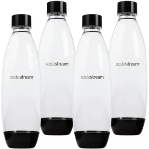 2x Butelki SodaStream 1L Fuse Dwupak Czarne - Akcesoria i części AGD - miniaturka - grafika 1