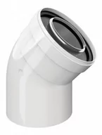 Kominy i akcesoria - Kolano PP/AL 45° 60x100 mm - miniaturka - grafika 1