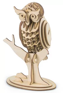 Model do składania - Sowa (drewniana) - Gadżety dla graczy - miniaturka - grafika 1