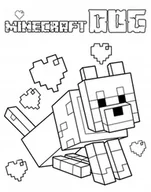 Puzzle - PUZZLE KOLOROWANKA MINECRAFT DLA FANA GRACZA + IMIĘ Pudełko 120 el. - miniaturka - grafika 1