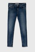 Spodnie i spodenki dla dziewczynek - Calvin Klein Jeans jeansy dziecięce - miniaturka - grafika 1
