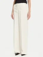 Spodnie damskie - PINKO Spodnie materiałowe Pergamino 100331 A20Q Biały Regular Fit - miniaturka - grafika 1