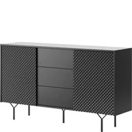 Komody - Komoda KSZ144 2D Raven Piaski Meble Czarny Grafit - miniaturka - grafika 1