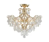 Lampy sufitowe - LUXERA 62439 - Kryształowy żyrandol natynkowy GRANADA 6xE14/40W/230V - miniaturka - grafika 1