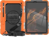 Etui do tabletów - Etui do Samsung Galaxy TAB S8 11" z Paskiem na Ramię Pomarańczowe - miniaturka - grafika 1