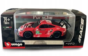 Porsche 911 Rsr Lm 1:43 Bburago Race 18-38308 - Kolekcjonerskie modele pojazdów - miniaturka - grafika 1