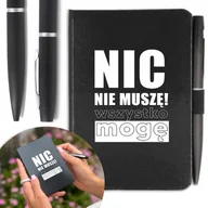 Notesy i bloczki - NOTES A6 DŁUGOPIS Prezent do Pracy TEKST Wzory - miniaturka - grafika 1