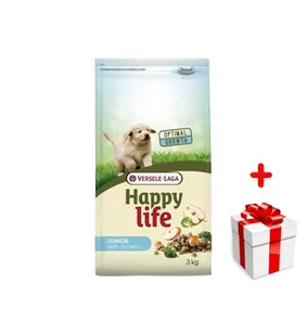 VERSELE-LAGA Happy Life Junior Chicken 3kg - Sucha karma dla psów - miniaturka - grafika 1