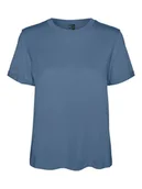 Koszulki i topy damskie - Vero Moda Koszulka "Paula" w kolorze granatowym - miniaturka - grafika 1