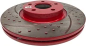 Tarcze hamulcowe - Przednia WIERCONA NACINANA tarcza hamulcowa 300mm Ford Escape 2013- - miniaturka - grafika 1