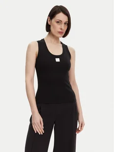 Fracomina Top FP25ST2001J40101 Czarny Slim Fit - Koszulki i topy damskie - miniaturka - grafika 1