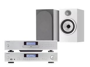 Rotel A14 MkII (srebrny) + CD14 MkII (srebrny) + 706 S3 (biały) - Zestawy stereo - miniaturka - grafika 1