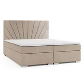 Łóżka - Łóżko kontynentalne 160x200 LATINA pojemnik, materac | kolor do wyboru - miniaturka - grafika 1