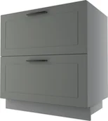 Meble kuchenne - Bergamo Szafka Dolna D2E/80 Hettich Szary Mat - miniaturka - grafika 1