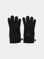 Rękawiczki dla dzieci - 4F Rękawiczki polarowe Touch Screen dziecięce - czarne S/M - miniaturka - grafika 1