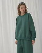 Bluzy sportowe damskie - Bluza Cheer long emerald - miniaturka - grafika 1