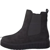 Kozaki damskie - Jana Damskie Softline 8-25461-41 wygodne, uniwersalne, wygodne, modne, wsuwane buty na co dzień, kozaki Chelsea, szary (Graphite), 39 EU Weit - miniaturka - grafika 1