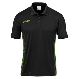 Koszulki męskie - Uhlsport Męska koszulka polo Score koszulka polo, czarna/fluorescencyjna zieleń, XXXL 100214806 - grafika 1