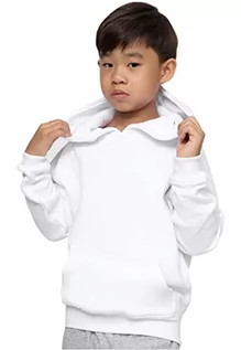 Bluzy dla chłopców - Urban Classics Chłopięca bluza z kapturem, biały, S - grafika 1