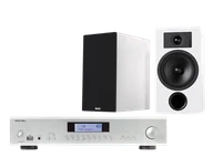 Zestawy stereo - Rotel A14 MkII (srebrny) + Tesi 3 (biały) - miniaturka - grafika 1