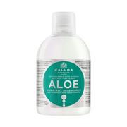 Szampony do włosów - Kallos KJMN, szampon regenerująco-nawilżający na bazie aloesu, 1000 ml - miniaturka - grafika 1