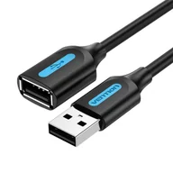 Kable komputerowe i do monitorów - Kabel przedłużający USB 2.0 męski do żeński Vention CBIBI 3m (czarny) - miniaturka - grafika 1