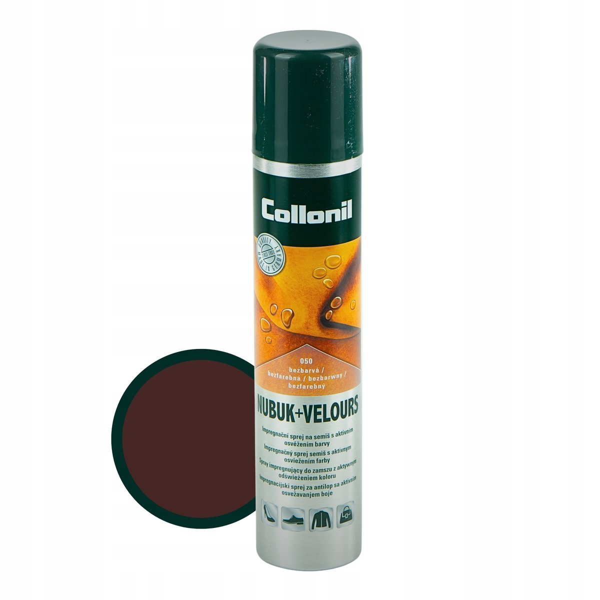 Impregnat do butów Collonil Nubuk Velours brązowy ciemny 200 ml