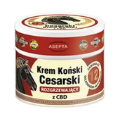 Żele i maści lecznicze - ASEPTA Krem koński cesarski rozgrzewający z CBD 50ml - miniaturka - grafika 1