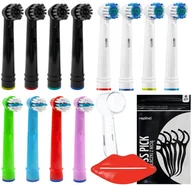 Końcówki do szczoteczek elektrycznych - 12 końcówek zamiennych do Oral-B, osłonka + dodatki - miniaturka - grafika 1