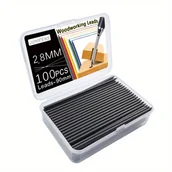 Inne - TEMU Pudełko zawierające sztuk 90 mm długich, 2,8 mm grubych, 2B grafitowych wkładów do ołówków stolarskich, odpowiednich do znakowania w pracach - miniaturka - grafika 1