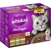 Mokra karma dla kotów - Whiskas Pure Delight Wielopak Klasyczne Ragout w galarecie 12 x 85 g - miniaturka - grafika 1