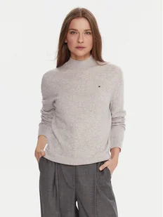 Tommy Hilfiger Sweter WW0WW47468 Szary Regular Fit - Swetry damskie - miniaturka - grafika 1