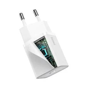 Baseus Super Si 1C szybka ładowarka USB Typ C 20W Power Delivery + kabel USB Typ C - Lightning 1m biały (TZCCSUP-B02) - Kable USB - miniaturka - grafika 8